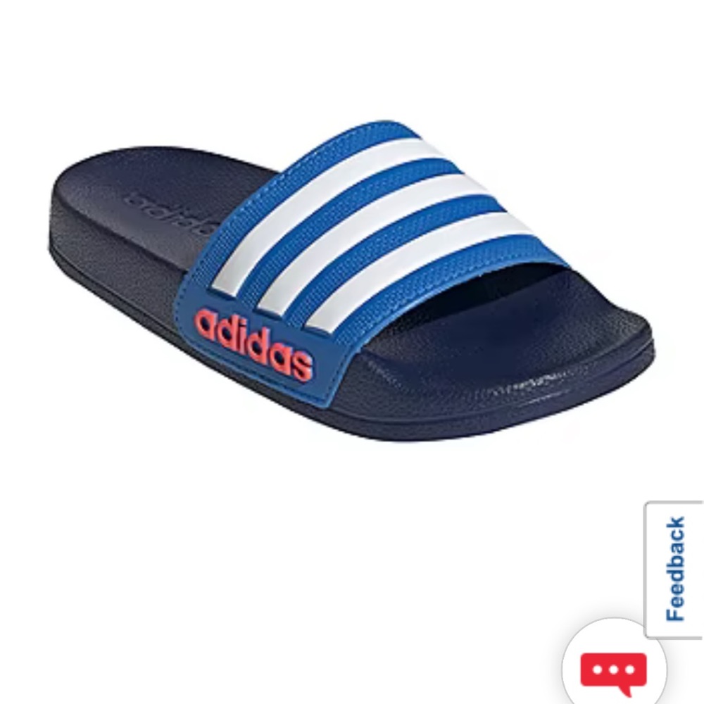 Adidas little boys shower slides-size 11